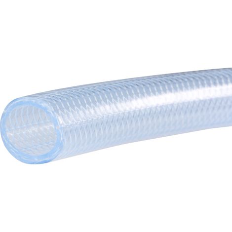 Tuyau PVC Tressé Renforcé Tube 19mm Diamètre Interne 50 cm de Long Transparent Haute Pression pour Tuyau eau pour Irrigation de Jardin (1/4)