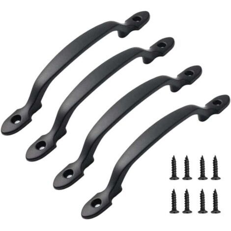 BUNTHAUS PA Lot de 4 Poignées de Meuble pour Placard Cuisine Tiroir Porte Armoire Chambre Longueur 158 mm avec Vis (1/3)