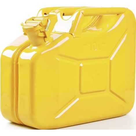 Kraftstoffkanister 10l Zinkgelb RAL 1018 Stahlbl.0,9mm L345xB165xH275mm VALPRO