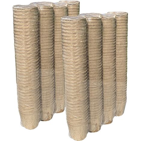 288 x 5cm Eco Round Fibre Biodegradable and Compostable Plant Pots (1/5)