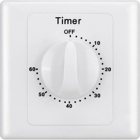 Timer Switch, Mechanical Countdown Timer, 60-Minute LED Display, For Home (1/5)