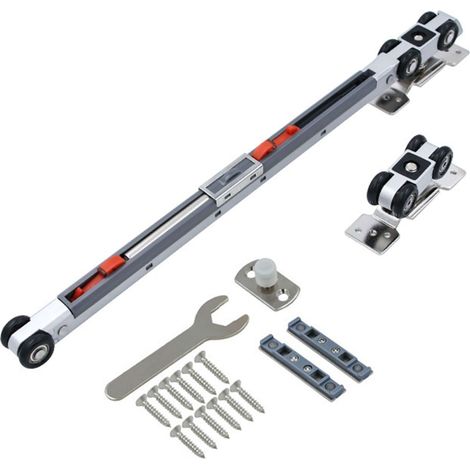 Rail coulissant pour porte coulissante applique