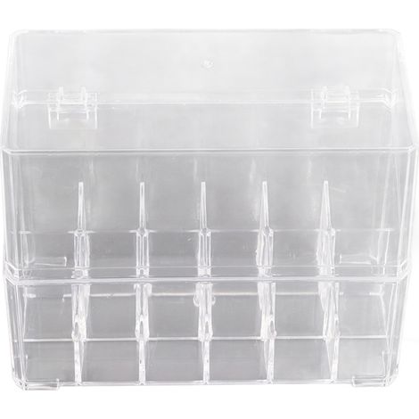 Étagère à Rouge à Lèvres en Acrylique 18 Cases - Organisateur de Maquillage pour Baumes et Cosmétiques (1/5)
