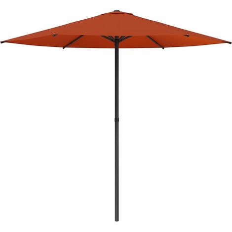 Garden Parasol 230 x 230 cm Polyester Rectangular Terracotta vidaXL (1/5)