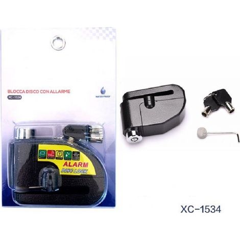 Cadenas Antivol Avec Alarme Sonore 110db Pour Motos Vélos Xc-1534