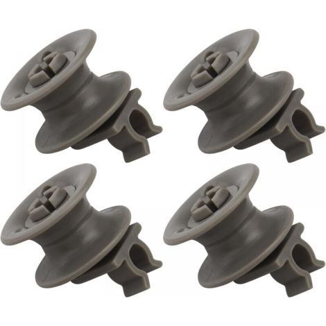 4pcs Dish Drying Rack Upper Casters 4581DD3002A Compatible with LG LDF6920BB LDF6920ST Dishwasher Replacement Parts (1/4)