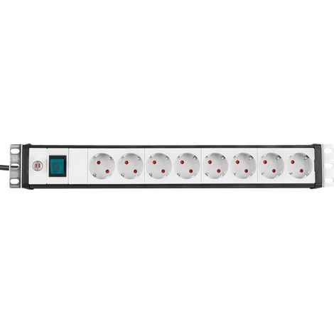 Brennenstuhl Premium-Line multiprise 8 prises noir gris (1/2)