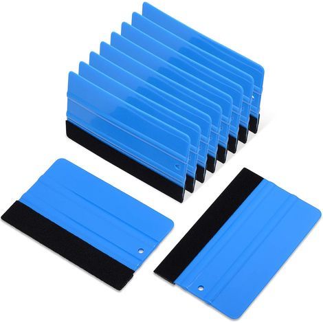 10 PCS Window Film Squeegee with Fiber Edge, Durable Window Film Squeegee, Window Tinting Tool for Window Films and Car Films (1/5)