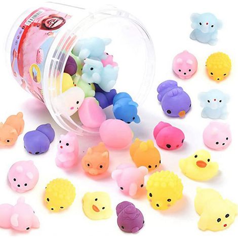12 jouets anti-stress animaux mignons en TPR souple, flexibles et innovants, pour enfants et adultes, lot de 12 pièces. (1/5)