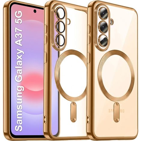 Funda para Samsung Galaxy A37 5G, Electro MagSafe, color dorado (1/5)