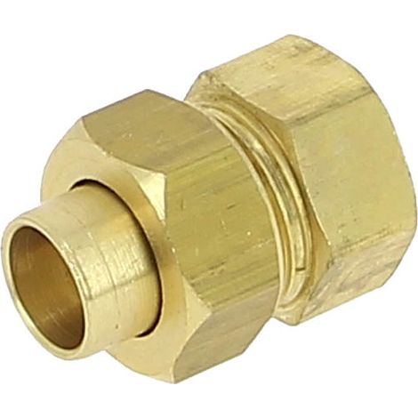 Union 3 pièces fer/cuivre à souder Femelle 340GCU Ø12-3/8