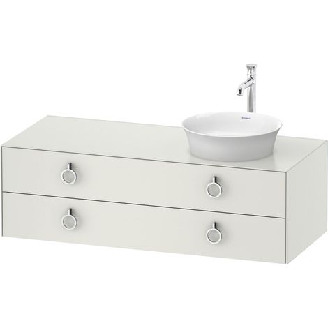 Duravit White Tulip, meuble sous-lavabo suspendu, largeur 1300 x (1/2)