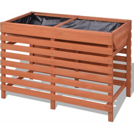 Jardinière, Pot de Fleurs d'extérieur, 100 x 50 x 71 cm Bois OIB1177E (1/5)