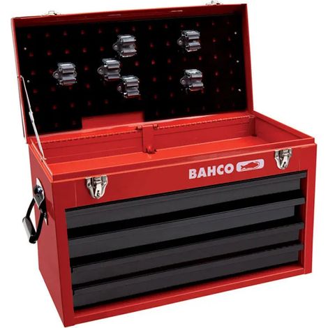 Cassetta attrezzi Bahco 4 cassetti metallo robusto 59x31x43 cm (1/2)