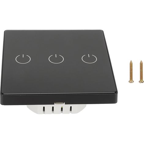Interrupteur mural intelligent sans fil, commande vocale, télécommande pour maison et extérieur, 100-240V (1/5)