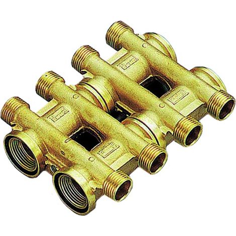 COLLETTORE COMPLANARE IN OTTONE PER RISCALDAMENTO 1 2x2 TIEMME RACCORDERIE SPA