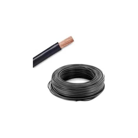 Fil Isolé Souple - HO7VK 1mm2- au rouleau de 100 mètres - Noir - VK1N