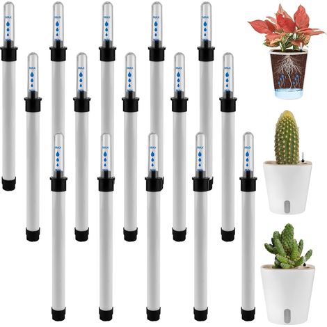 Lot de 15 indicateurs de niveau d'eau : 18 cm - Indicateur de niveau d'eau - Indicateur de niveau d'eau pour plantes - Indicateur de niveau d'eau - Plantes hydroculturelles pour pots de fleurs en pot