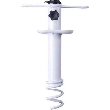 Ancre de sable pour parasol de plage, base de camping en plein air, support de tarière, support de rangement en spirale, robuste, pour patio, maison, jardin (1/5)
