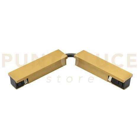 GBIC38 CONNETTORE ANGOLARE NON FISSO ELETTRICO BINARIO 48V INCASSO-SUPERFICIE ORO OPACO