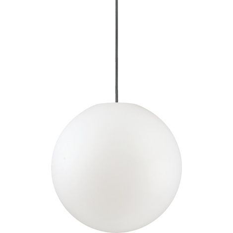 Ideal Lux Sole - 1 luz, pequeña lámpara colgante de techo para exteriores, blanca, IP44, E27 (1/2)