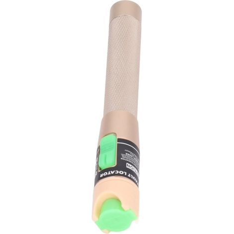 Stylo détecteur de défauts visuel à fibre optique (VFL) avec poignée antidérapante en alliage d'aluminium, étanche à la poussière, connecteur 2,5 mm, plaqué or, puissance supérieure à 20 mW.