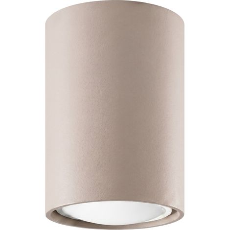 Plafoniere Lagos taupe 6x10x6cm Acciaio Sollux (1/5)