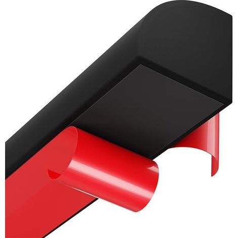 300 cm schwarze, selbstklebende, dreieckige, flexible Zierleiste (1/5)