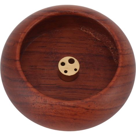 Porte-encens, petite assiette ronde en bois et cuivre pour l'aromathérapie lors de la cérémonie du thé, décoration intérieure B (1/5)