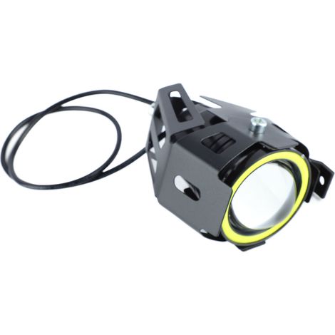 LED-Außenscheinwerfer für Motorräder, Projektoroptik, Angel-Eye-Ring, zusätzlicher Frontscheinwerfer, Fernlicht, Motorradbeleuchtungsset (1/5)