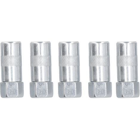 Lot de 5 raccords pour pistolet à graisse, fixation étanche, buse plate résistante à l'usure, pour l'entretien des équipements (1/5)