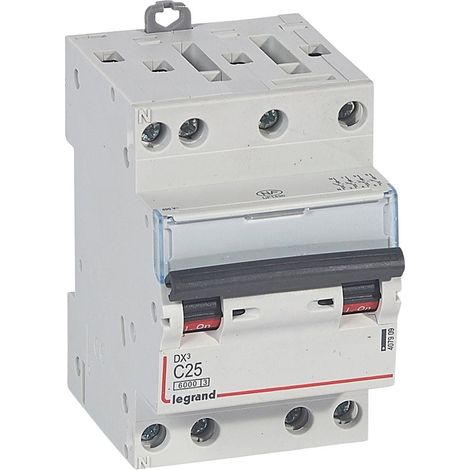 DX³ Disjoncteur 4P courbe C 25A 6kA/10kA 3M - LEG407909