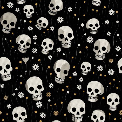 Tela decorativa para exteriores Oxford - Motivo de calavera I DX4521 (1/5)