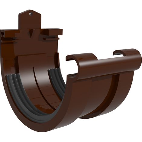 Scala Kunststoff-Dachrinnenverbinder G 125 braun (1/2)