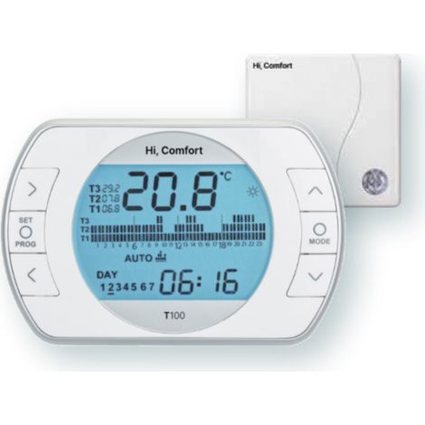 Comando Remoto Beretta Cronotermostato Universale HI COMFORT T100 Wi-Fi 20193354
