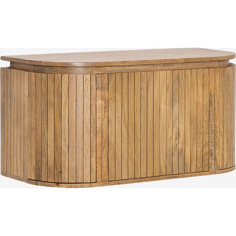 Set di mobili da bagno sospesi 90x40 cm in legno di mango Analis SKLUM            
