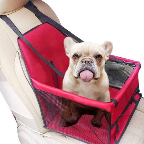 Car Booster Seat for Dogs, Pet Carrier Cover with Seat Belt - Waterproof Bag, Car Cushion Mat for Dogs and Cats (1/5)