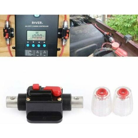 - 60A Auto Disjoncteur Protection De Voiture 12V - 24V DC avec Commutateur Manuel De Réinitialisation De Fusible (1/5)
