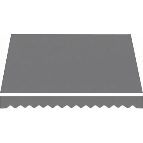 Toile de rechange pour store banne – protection solaire UPF 50+ pour structure de 3,5 x 2,5 m, gris foncé