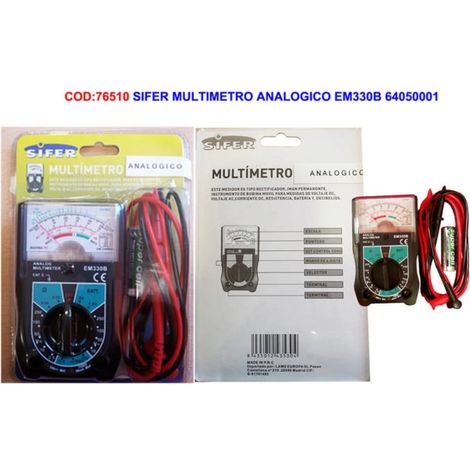SIFER sifer multimetro analogico em330b 64050001 , sifer multimetro analogico em330b 64050001