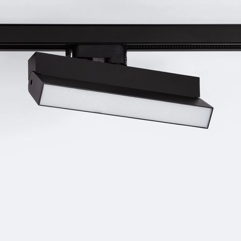 Foco Carril Lineal LED Trifásico 24W Regulable CCT Seleccionable Elegant Negro (3000K - 4000K - 5000K) Seleccionable (1/5)