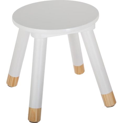 Sgabello per bambini Douceur bianco - Atmosphera créateur d'intérieur (1/4)