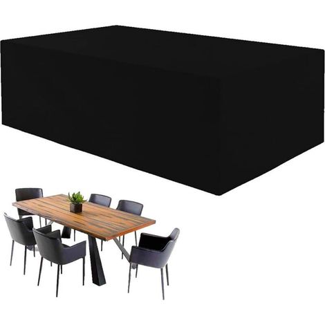 Housse de protection rectangulaire imperméable pour mobilier de jardin, respirante, résistante au soleil, aux déchirures et au vent – ​​152 x 104 x 71 cm (1/4)