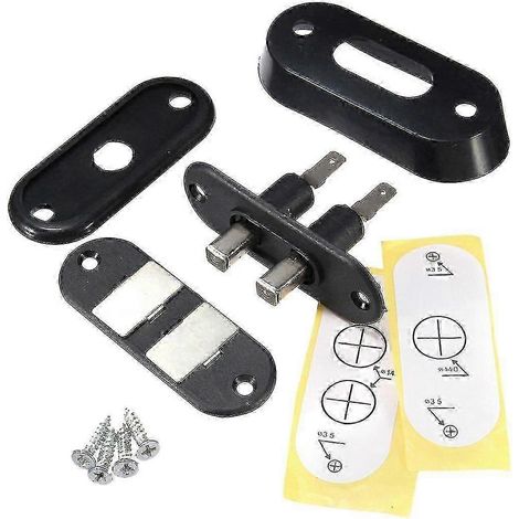 Contacts de porte coulissante noirs, compatibles avec les véhicules équipés de systèmes d'alarme et de verrouillage centralisé, compatibles avec certains modèles de voitures. (1/5)