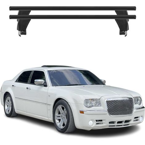 OMAC Dachträger Querträger Alu für Chrysler 300C 2005-2010 – Abschließbar – T-Nut – City-Crash-getestet – Max. 50 kg Schwarz (1/5)
