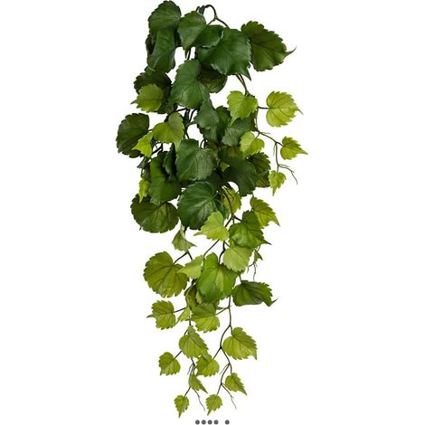 Chute de feuillage artificiel de peuplier en plastique L 78 cm (1/3)