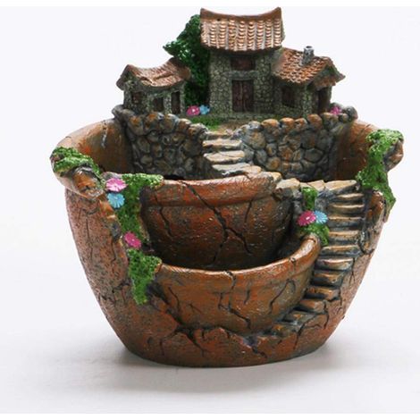 Pots Succulents, Plantes Pot Plantes Succulentes Pot Petits Pots De Fleurs Panier De Fleurs Jardinière Pot Décoration De Jardin (Orange) (1/2)