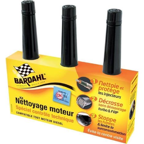 BARDAHL Kit Nettoyage controle technique Diesel 3x 250ml