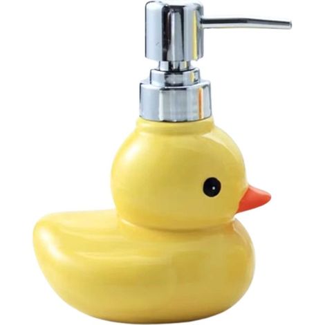 Simpatico dispenser di sapone con paperella, sapone liquido per le mani da 270 ml, sapone divertente (1/5)