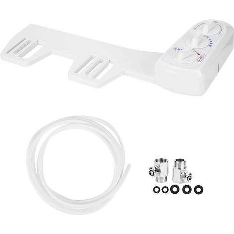 Raccord de bidet à filetage 3/8, double buse pour eau chaude et froide, conforme aux normes européennes (1/5)
